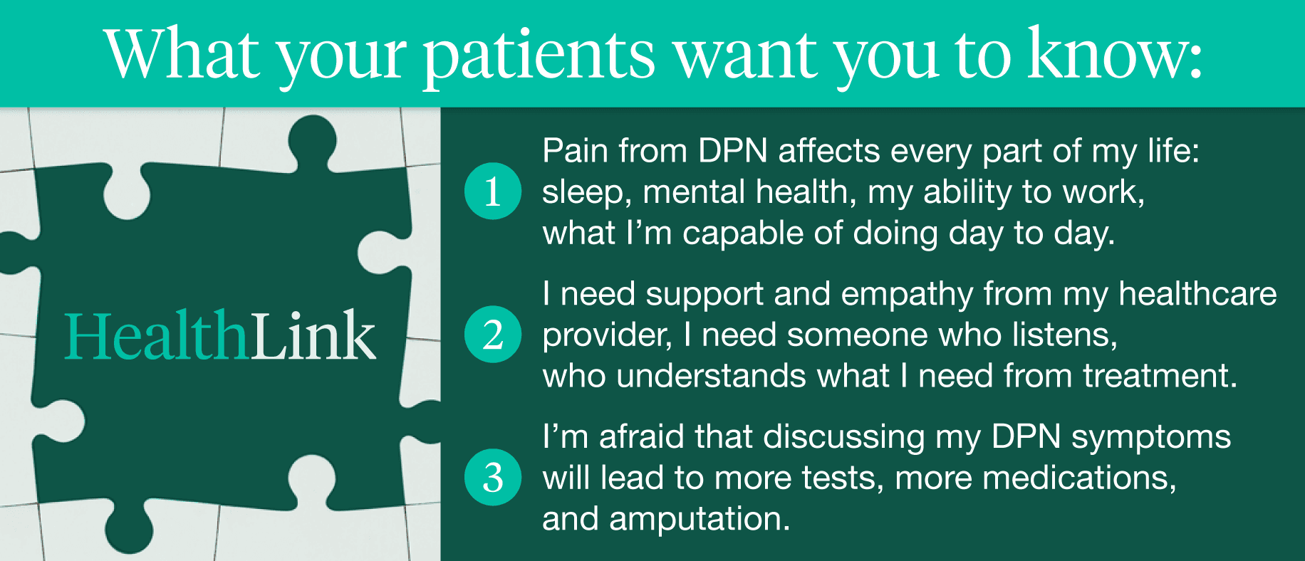 What your patients want you to know - DPN - DX DIalogues